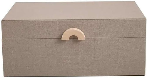 Caixa em MDF com revestimento em linho