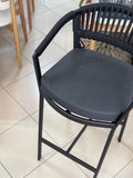 Banqueta Chicago Alta 0.72 Preta
